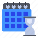 deadline, calendar, time, hourglass, business