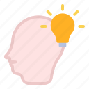 head, light, bulb, idea, innovative, business