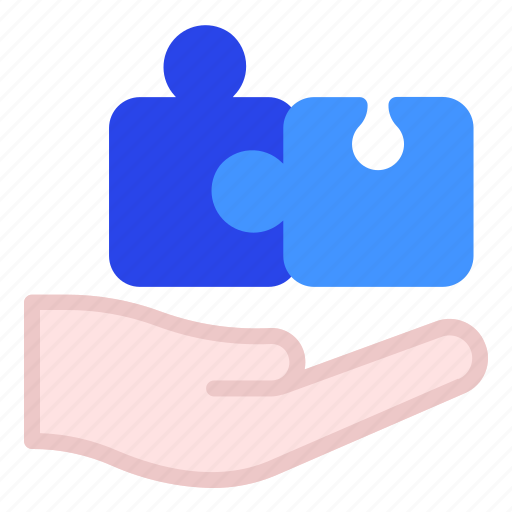 1, puzzle, hand, jigsaw, startup, solution icon - Download on Iconfinder