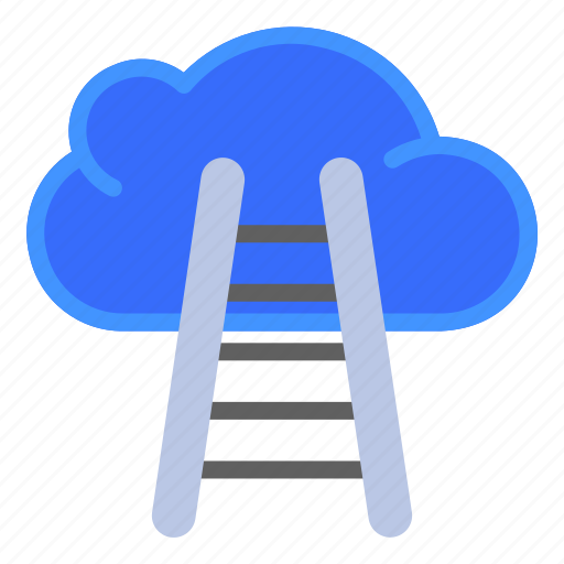 1, stair, cloud, career, development, startup icon - Download on Iconfinder