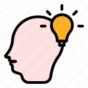 1, head, light, bulb, idea, innovative, business