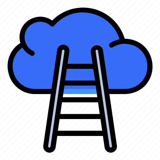 1, stair, cloud, career, development, startup icon - Download on Iconfinder