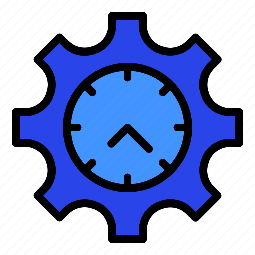 Time, setting, business, management, gear icon - Download on Iconfinder