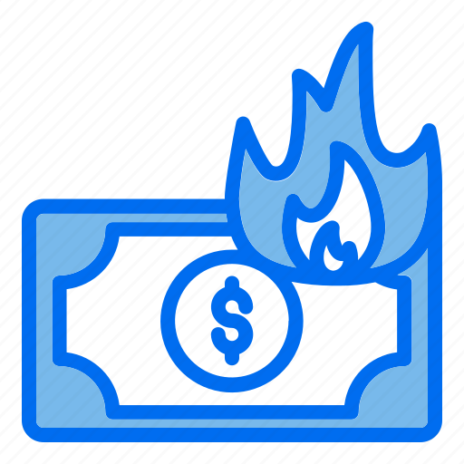 Burning, money, startup, business, advertising icon - Download on Iconfinder