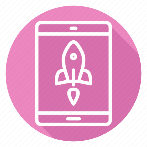 Rocket, start up, startup, tablet, takeoff icon - Download on Iconfinder