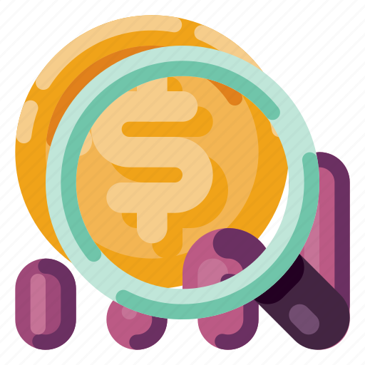 Business, industry, internet, magnifying glass, media, money, startup icon - Download on Iconfinder