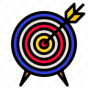 arrow, center, goal, success, target