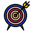 arrow, center, goal, success, target 