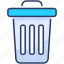 bin, can, delete, editorial, recycle, remove, trash 