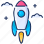 launching, rocket, space, start, startup 