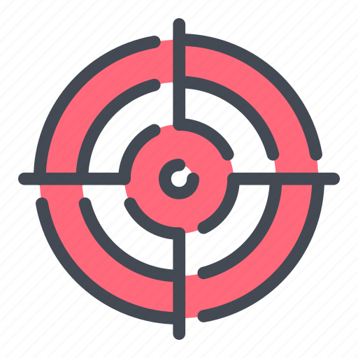 Aim, bullseye, focus, goal, hit, success, target icon - Download on Iconfinder