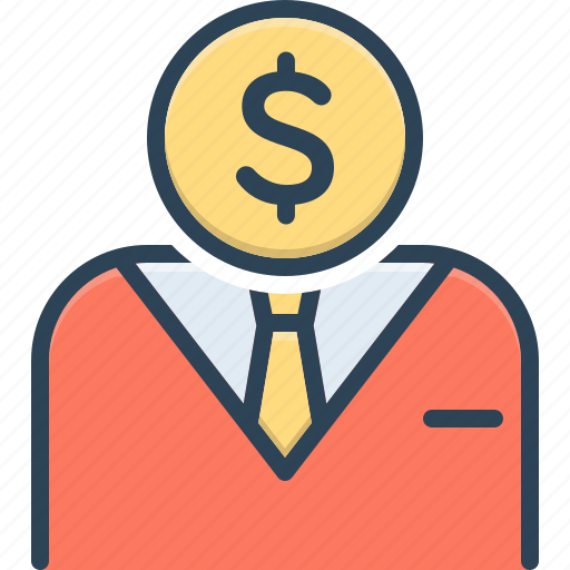 Businessman, businessman with dollar coin, commerce, dollar, expenditure, investor, wealth icon - Download on Iconfinder