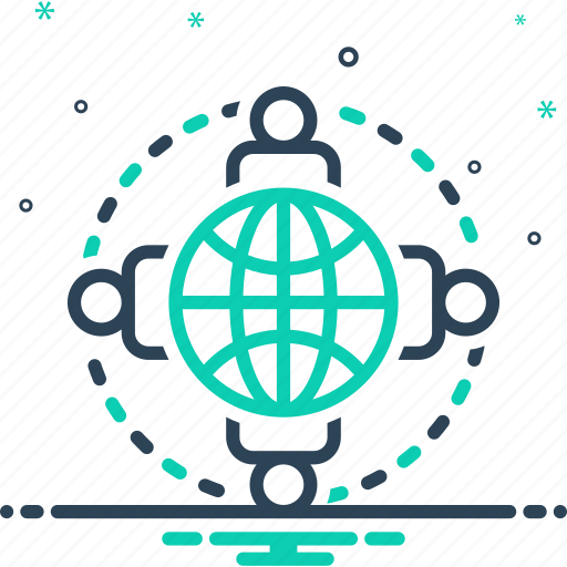 Connected persons around the earth, holding hand, nationality, organization, planet, together, unity icon - Download on Iconfinder