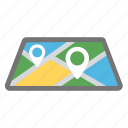 destination address finder, gps, location pin, map and destination, placeholder 