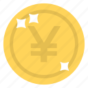 cash, currency coin, money, wealth, yen coin