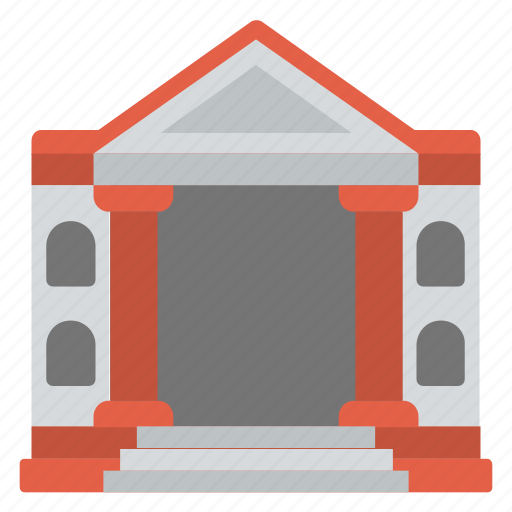 Architecture, bank, building, building exterior, columns building icon - Download on Iconfinder