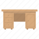 bureau, furniture, side table, table drawers, writing desk 