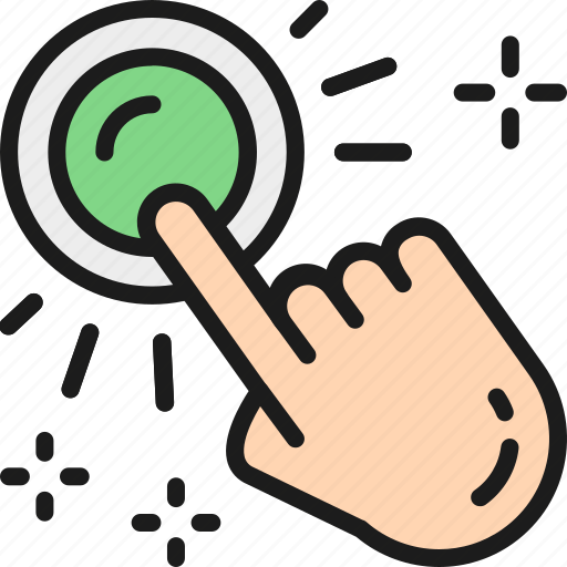Click, finger, hand, pointer, press, startup, touch icon - Download on Iconfinder
