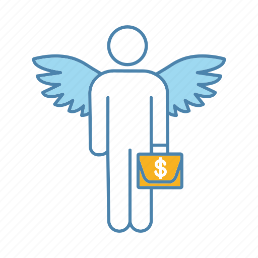 Angel, briefcase, business, businessman, founder, investor, wing icon - Download on Iconfinder