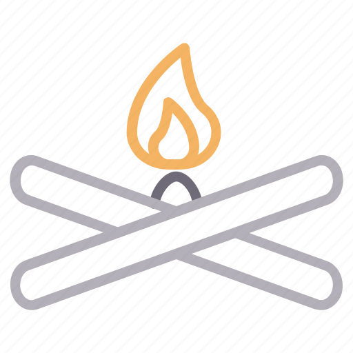 Bonfire, burn, campfire, flame, wood icon - Download on Iconfinder