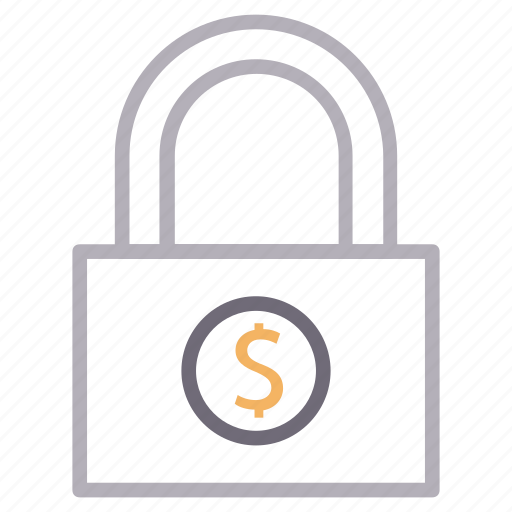 Dollar, lock, money, private, protection icon - Download on Iconfinder