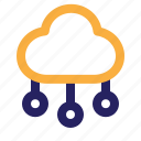 cloud, computing, network, data, server, database