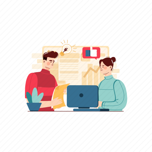 Leadership, lifestyles, activity, meeting, teamwork, work, management illustration - Download on Iconfinder