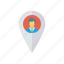 gps, location, map, pin, user 