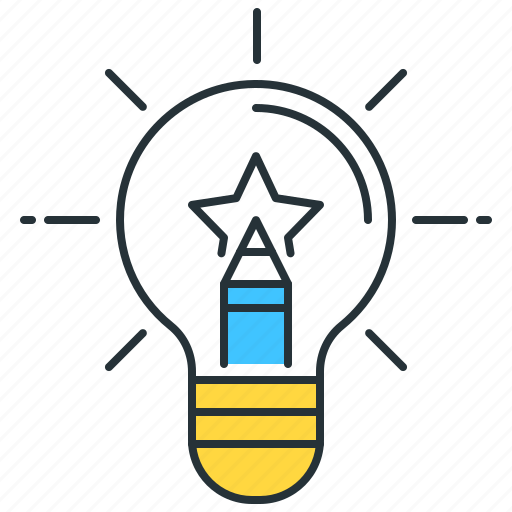Creativity, creative, idea, inspiration, inspired, light bulb icon - Download on Iconfinder