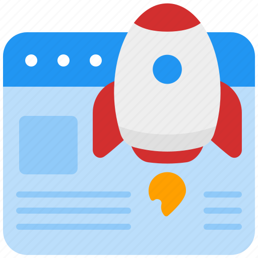 Website, startup, start, up, web, page, rocket icon - Download on Iconfinder