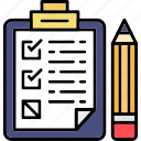 clipboard, checklist, task, todo, pencil