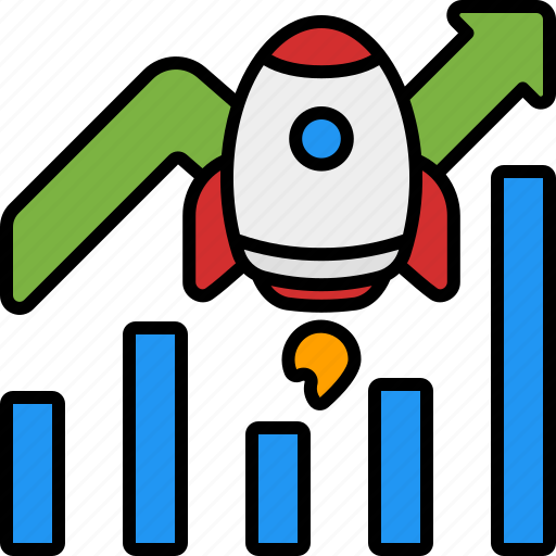 Graph, startup, start, up, chart, growth, investment icon - Download on Iconfinder