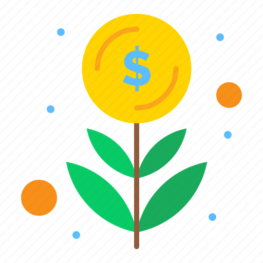 Cash, dollar, finance, grow, money, plant icon - Download on Iconfinder