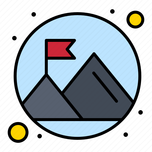 Achievement, flag, mountain, success icon - Download on Iconfinder