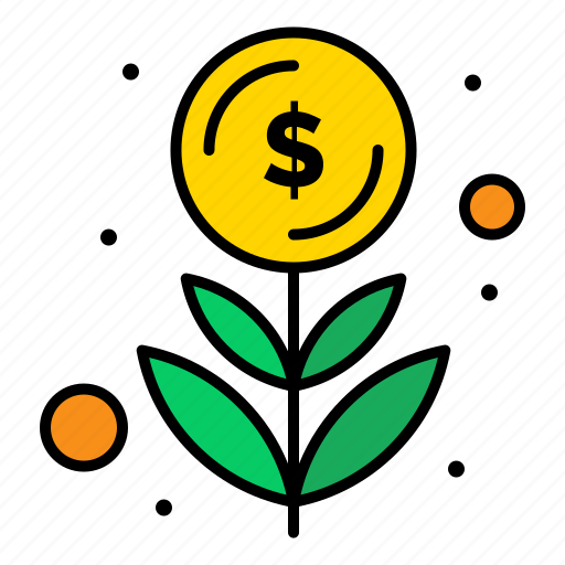 Cash, dollar, finance, grow, money, plant icon - Download on Iconfinder
