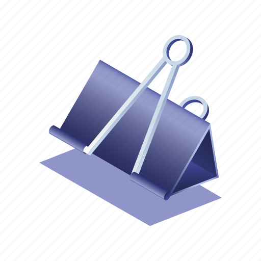 Attach, binder, binderclip, clip, office, paperclip, stationary icon - Download on Iconfinder