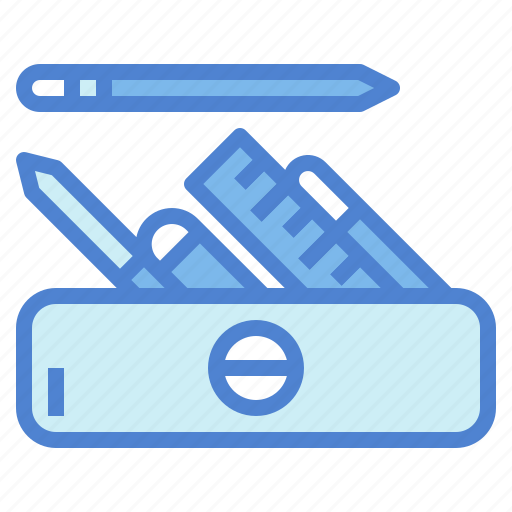 Pencil, case, stationery, pen, ruler icon - Download on Iconfinder