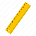 length, measure, measurement, quipment, ruler, school, yardstick