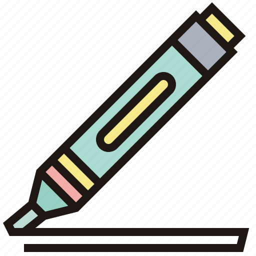 Color, design, highlight, marker, pen icon - Download on Iconfinder