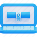 certificate, laptop, document, diploma, degree, education, achievement, certification, graduation