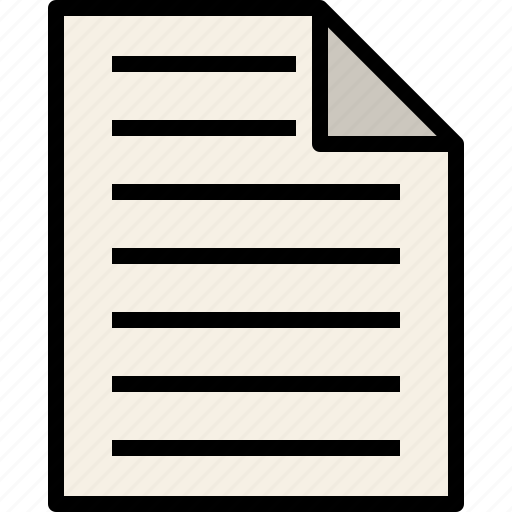 Document, education, file, office supplies, paper, ruled, stationery icon - Download on Iconfinder