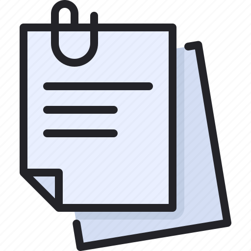 Document, file, attachment, office, material, paper icon - Download on Iconfinder