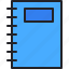 notebook, book, agenda, education, bookmark 