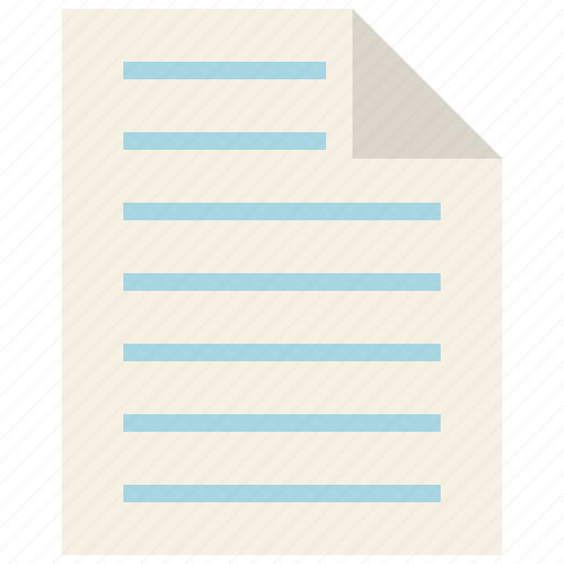 Document, education, file, office supplies, paper, ruled, stationery icon - Download on Iconfinder