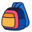 stationery, office, school, education, bag, backpack, academy 