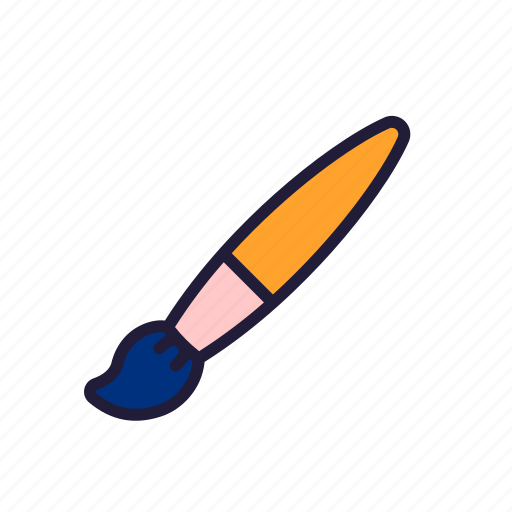 Stationery, office, school, education, paintbrush, art icon - Download on Iconfinder