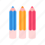 stationery, office, school, education, pencil, colors 