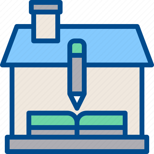 At, book, home, homework, learning, pencil, study icon - Download on Iconfinder
