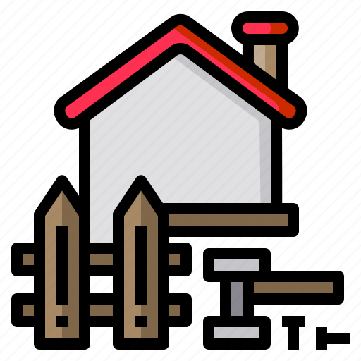 Fence, hammer, home, house, repair icon - Download on Iconfinder