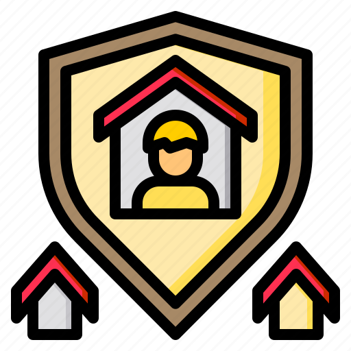 Home, man, protect, security, shield icon - Download on Iconfinder